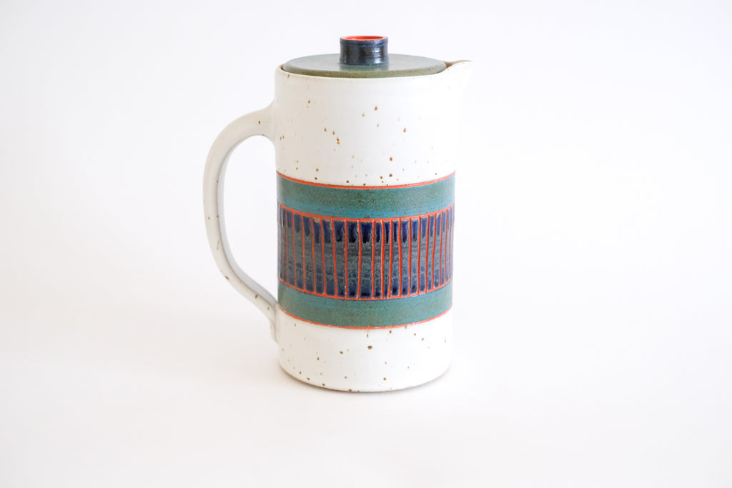 Coffee Carafe in Navy and Teal *Second*
