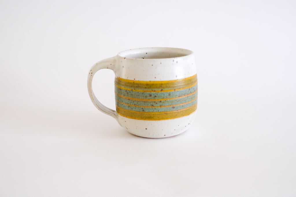 Mug in Olive and Teal