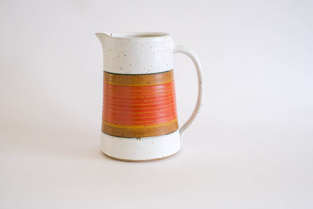 Pitcher in Red and Mustard