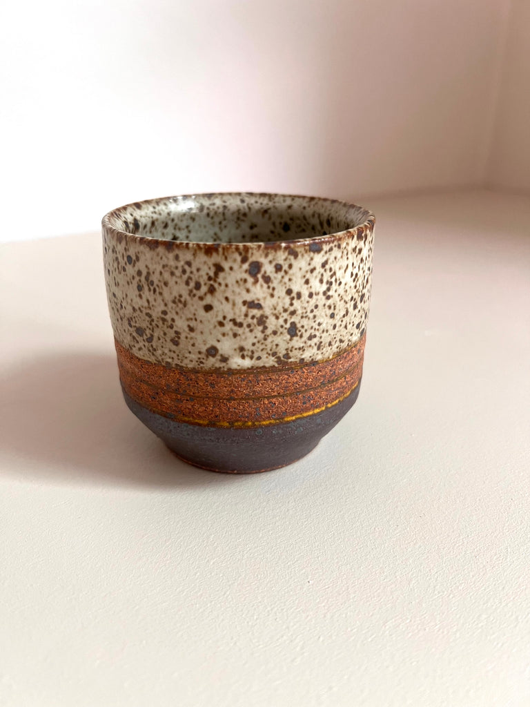 Palm Cup in Cinnamon and Raw Clay