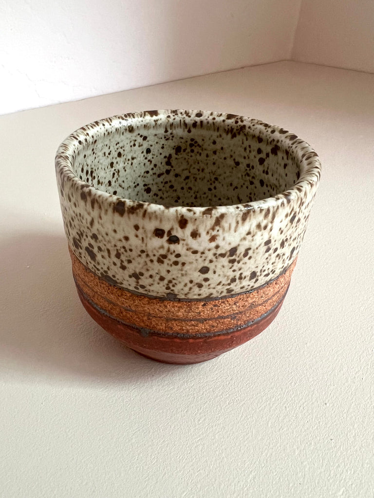 Palm Cup in Red and Raw Clay