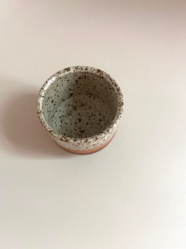 Palm Cup in Red and Raw Clay