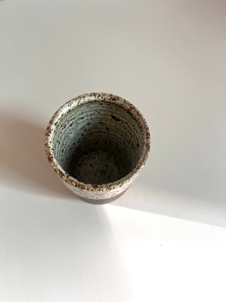 Tall Cup in Hunter Green with Inlay bands