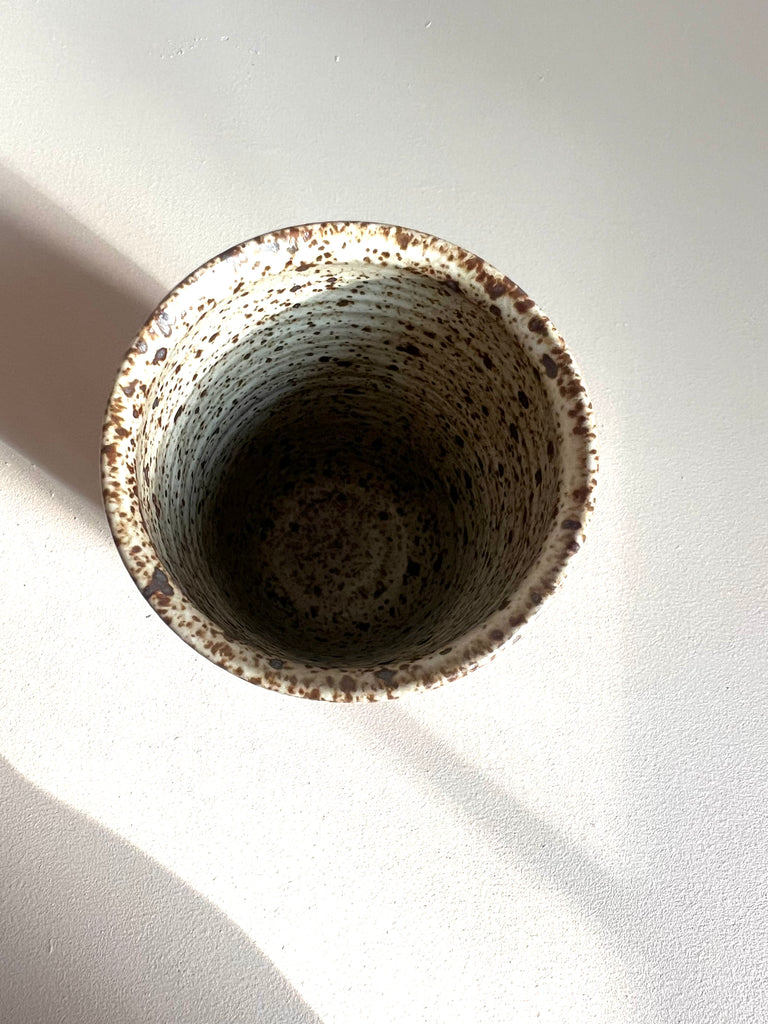 Tall Cup in Red with Inlay bands