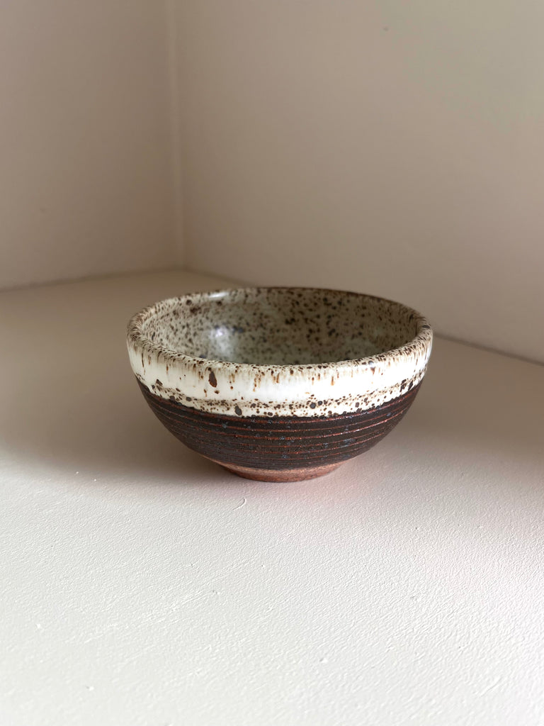 Snack Bowl in Hunter Green and Inlay Bands