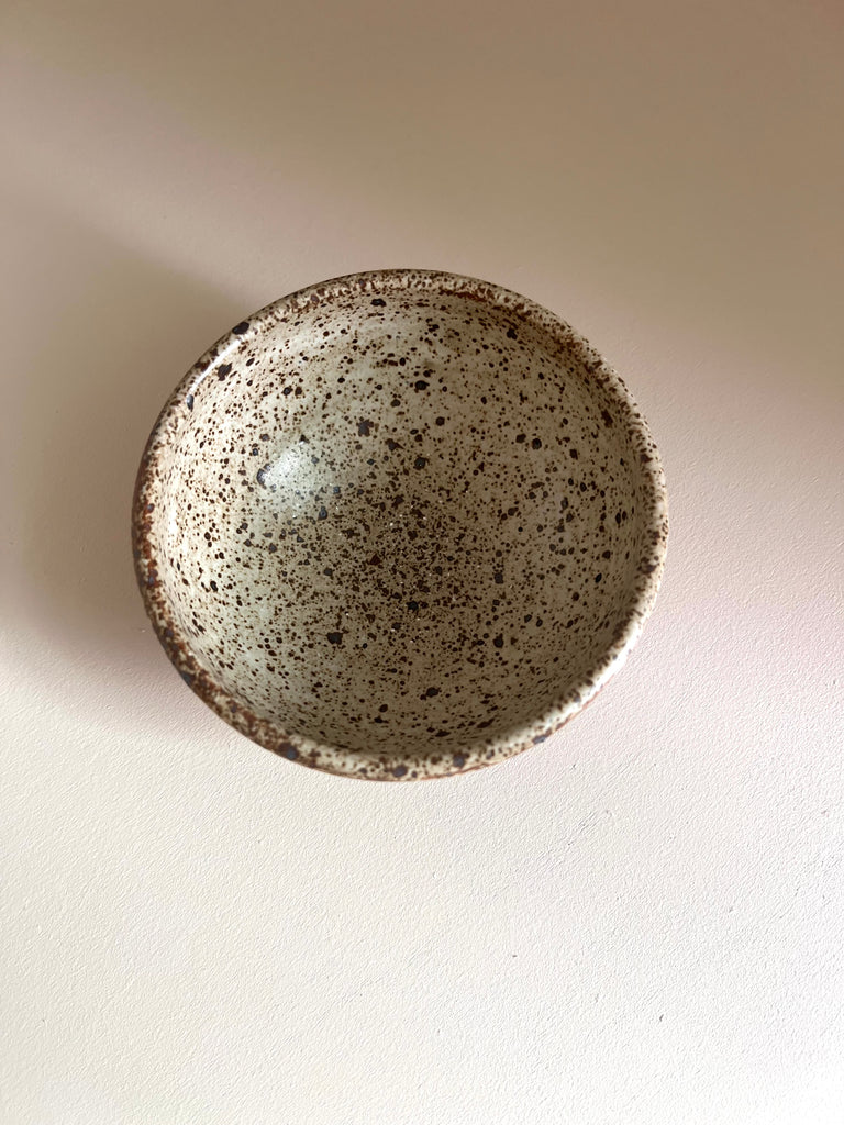 Snack Bowl in Hunter Green and Inlay Bands