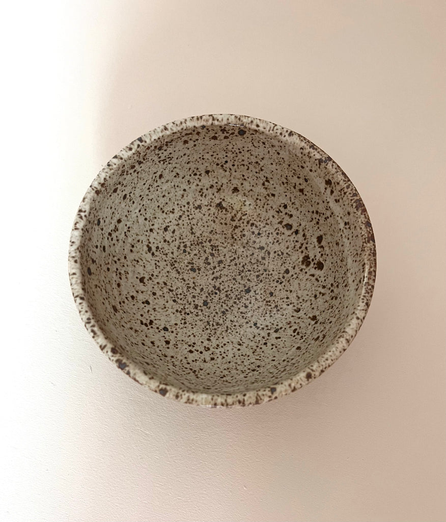 Snack Bowl in Hunter Green and Yellow Inlay