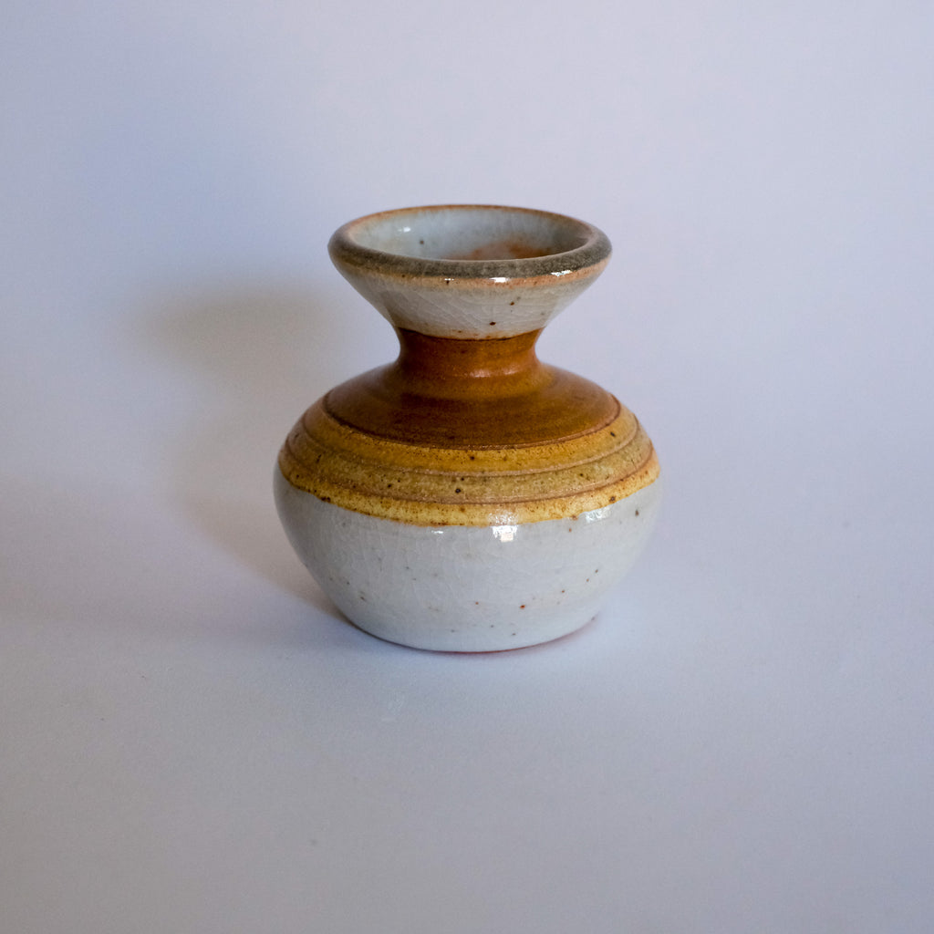 Bud Vase in Rust and Sand