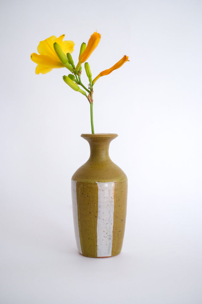 One Stem Vase in Vertical Stripes