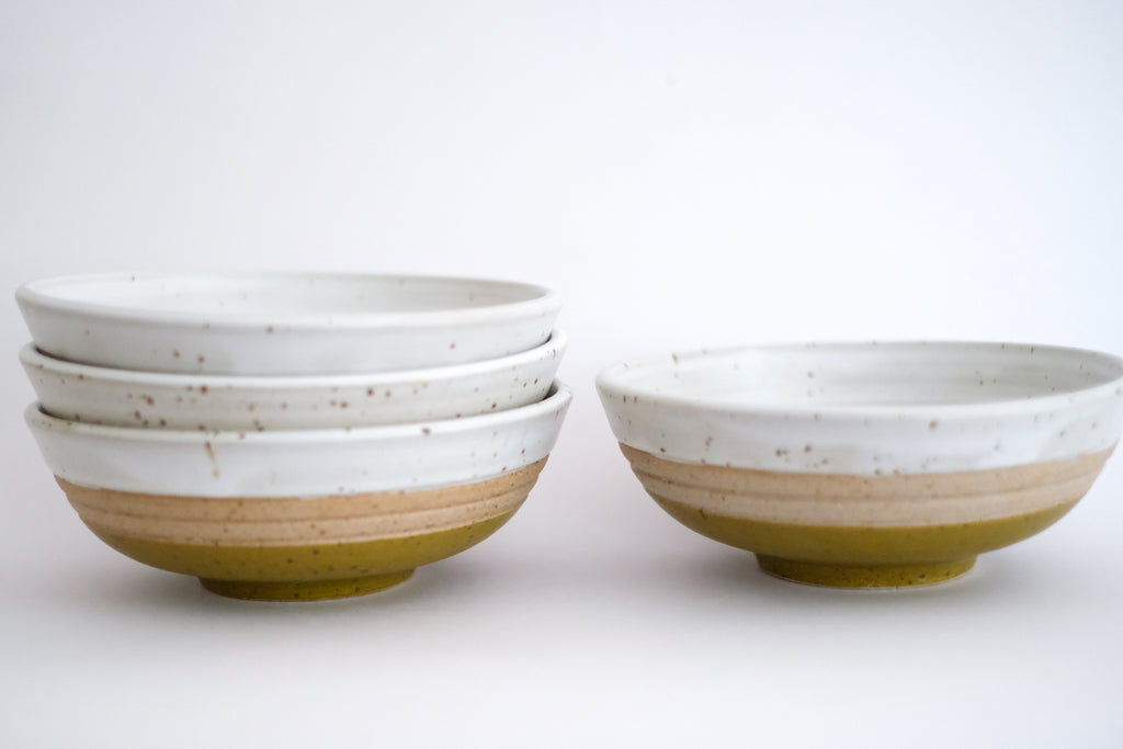 Set of Four Dinner Bowls in  Modern Style